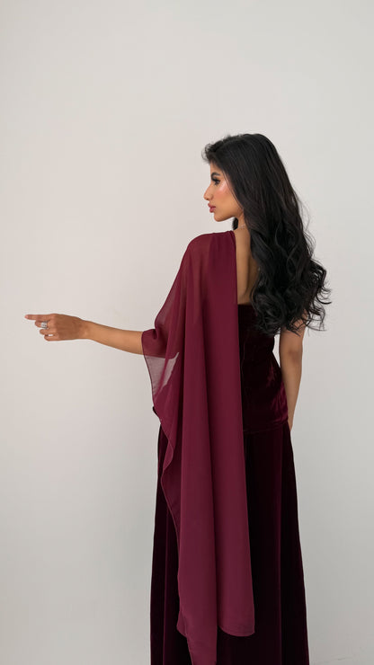 Burgundy set