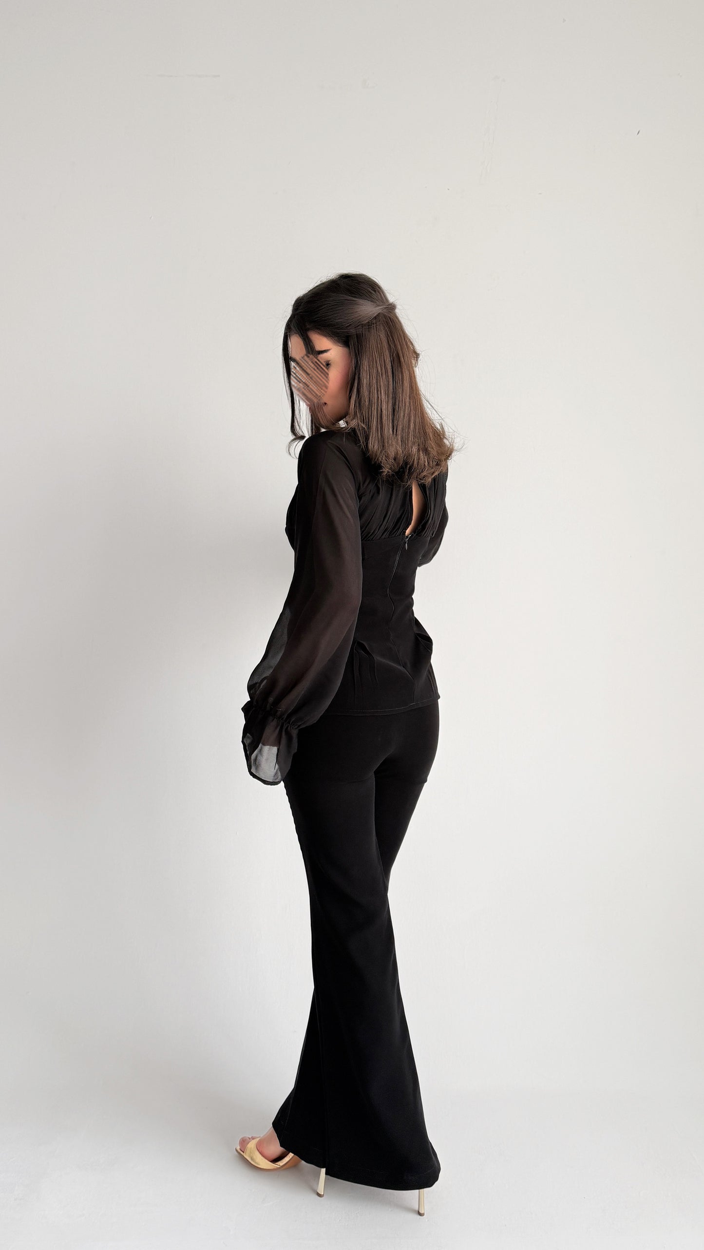 Feminine Chiffon Suit