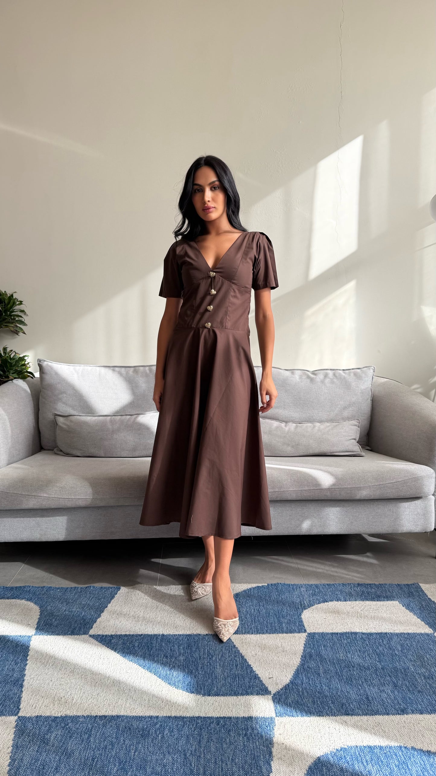Brown dress