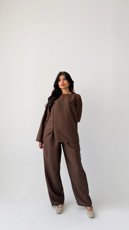 Brown Turkish linen suit