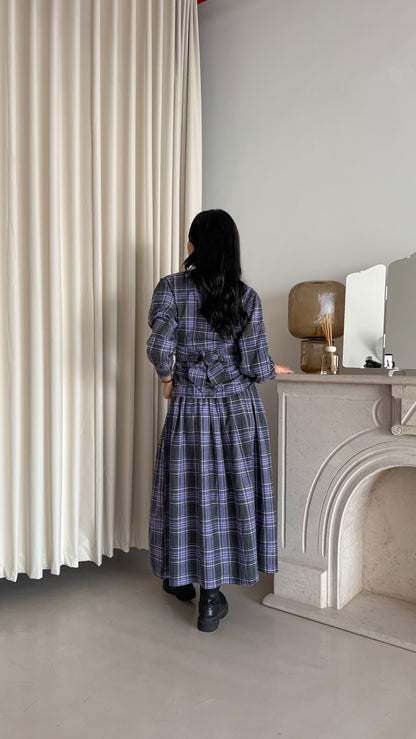 Lilac plaid casual