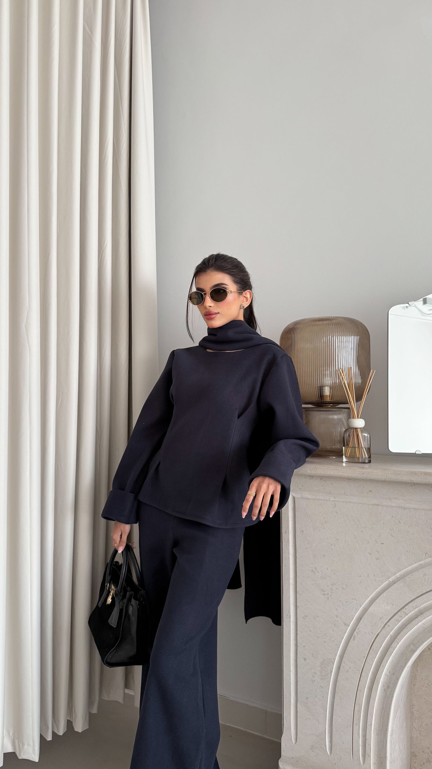 Luxurious women's winter felt set