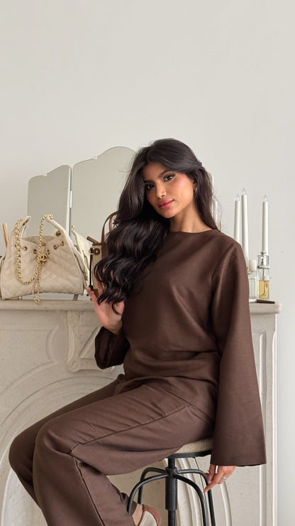 Brown Turkish linen suit