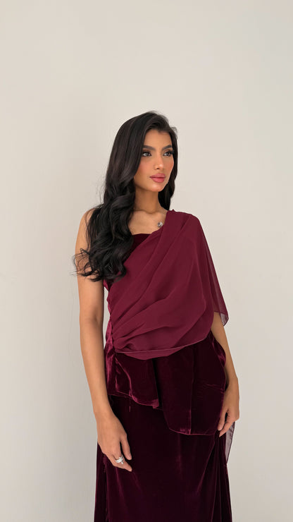 Burgundy set