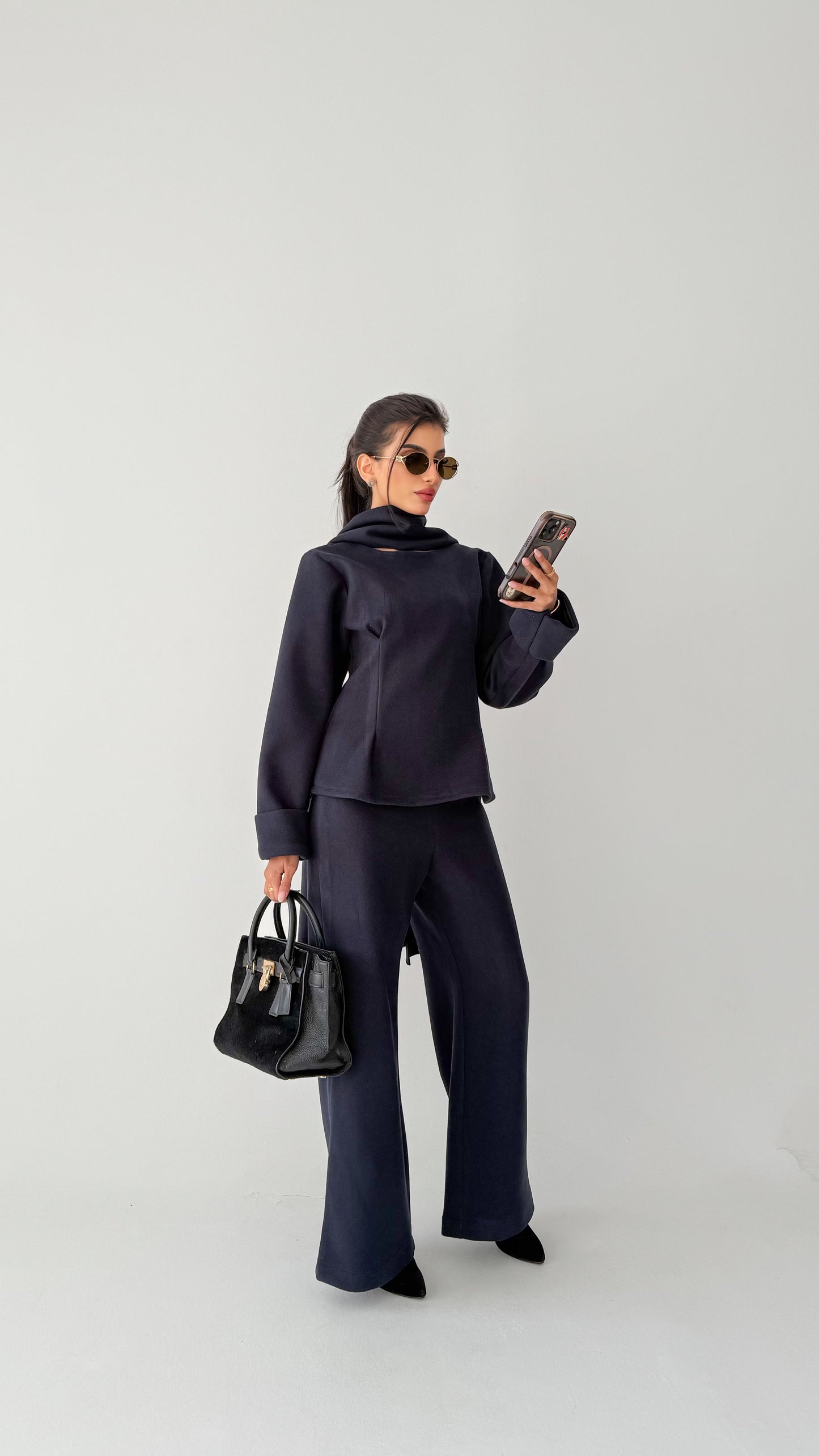 Luxurious women's winter felt set