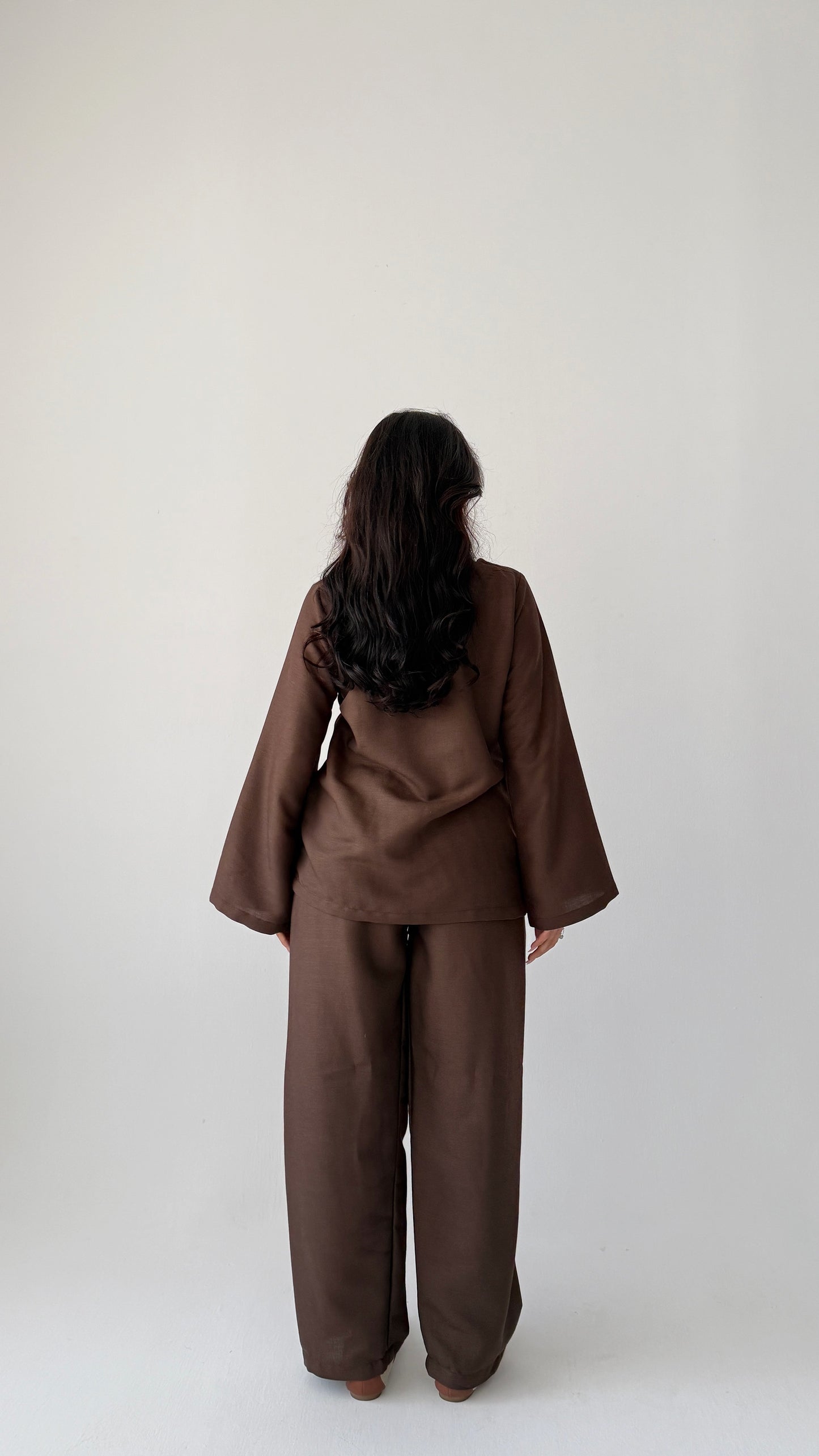 Brown Turkish linen suit