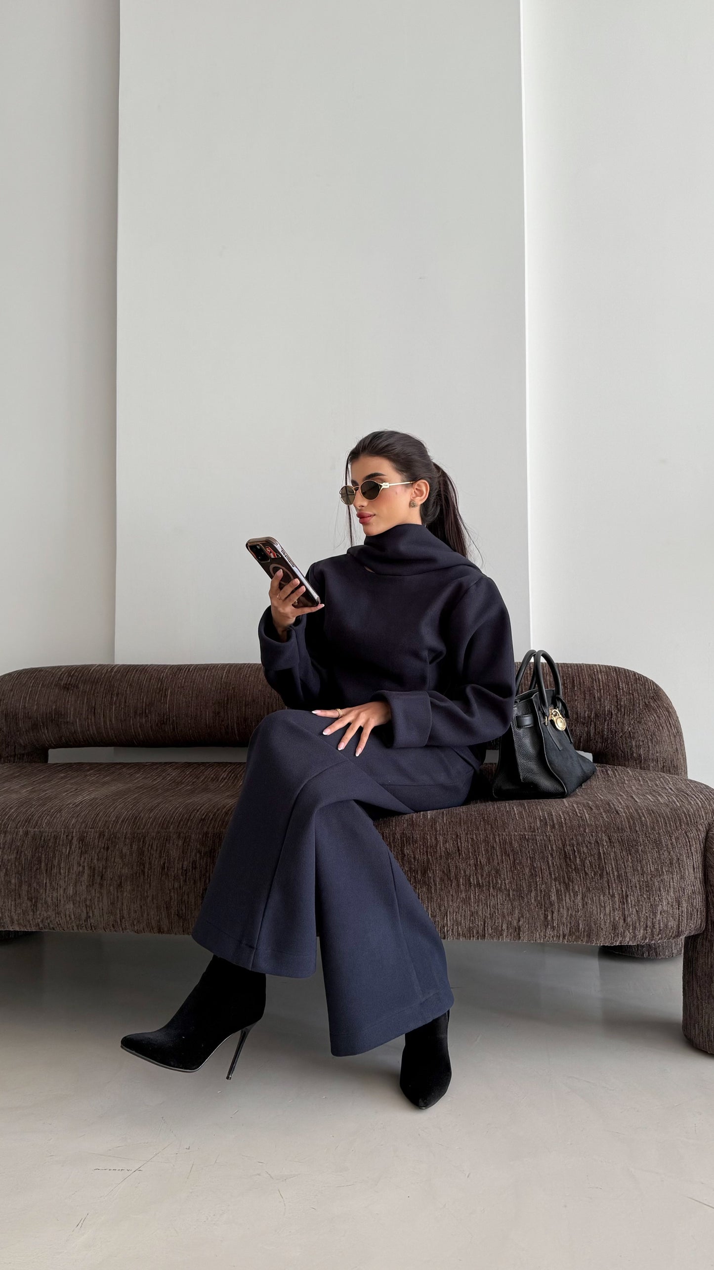 Luxurious women's winter felt set